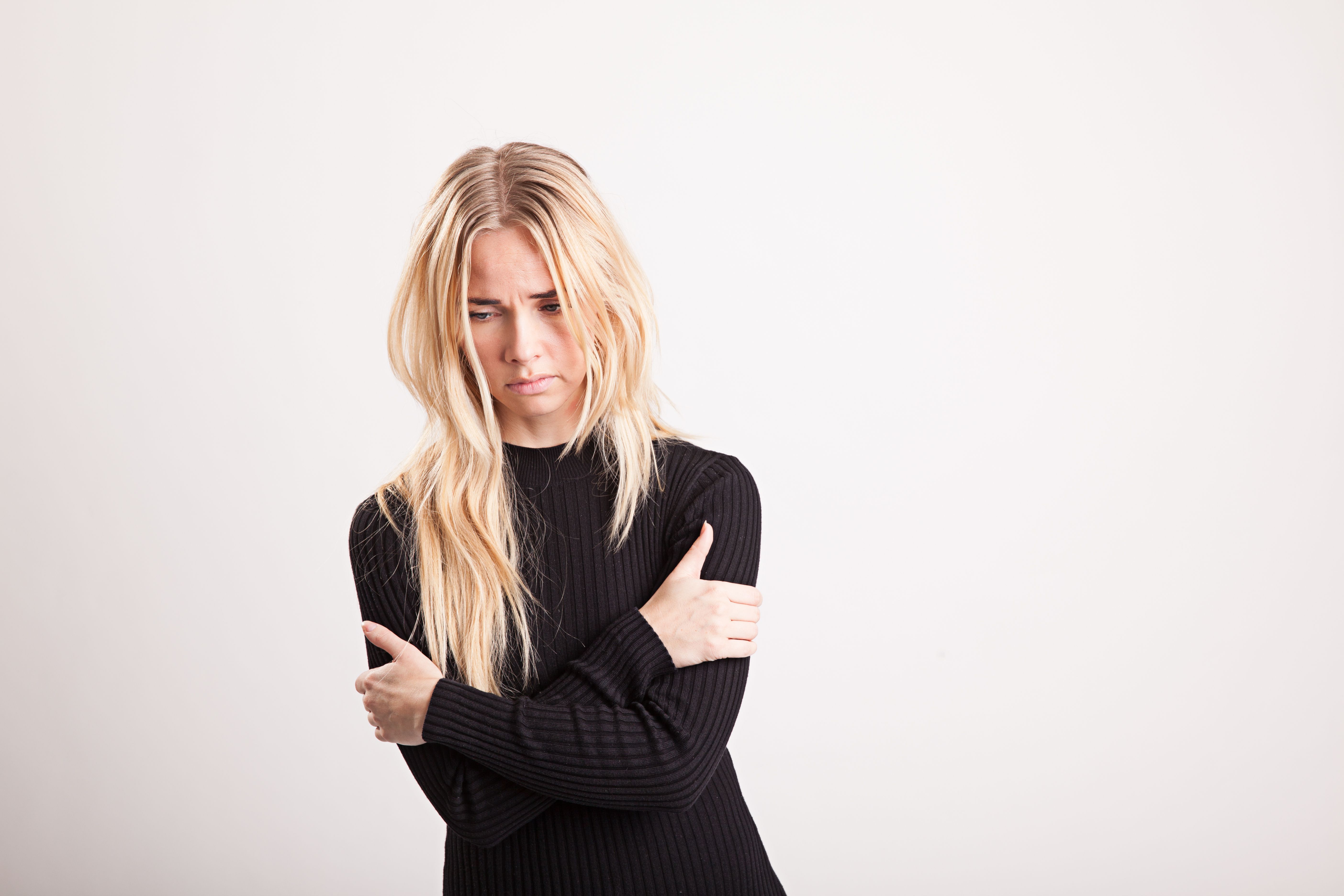 Pige der er ked af det - psykolog